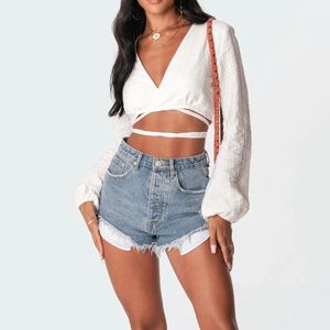 Edikted Chelsea Wrap Top